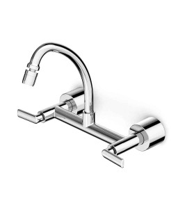 Misturador Para Cozinha De Parede Bica Móvel Com Arejador Articulado Smart - N B50101CCRB