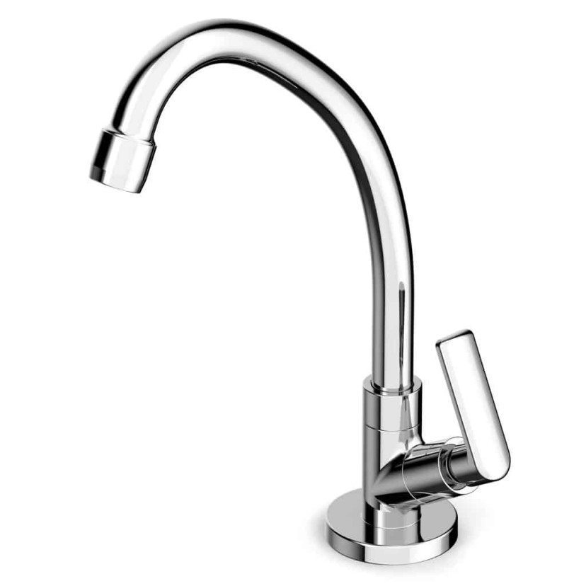 Torneira Para Cozinha De Mesa Bica Alta Móvel Com Arejador Smart - N B50111CCRB