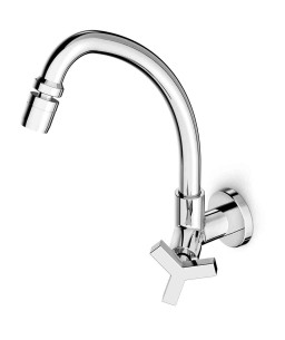 Torneira Para Cozinha De Parede Bica Móvel Com Arejador Articulado Up B5012CLCRB