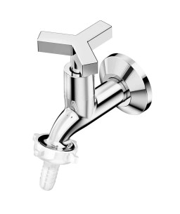 Torneira Para Tanque E Jardim De Parede Com Bico União Plástico Up B5015CLCRB