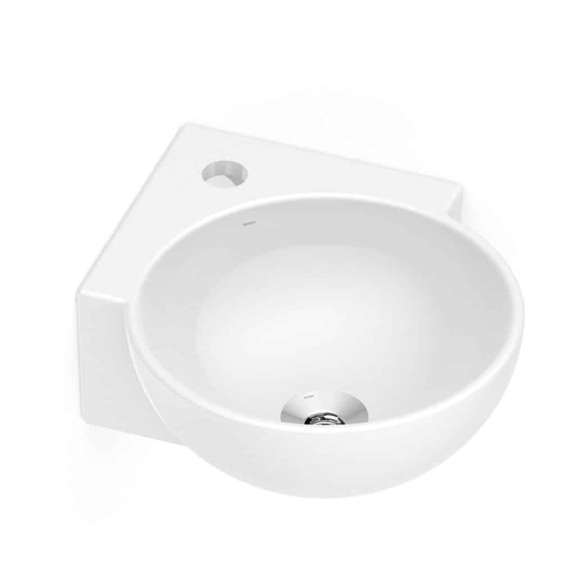 Lavatório Suspenso Canto M 30X39X12 Furo Central Sem Ladrão Roca/Incepa 1040130011100