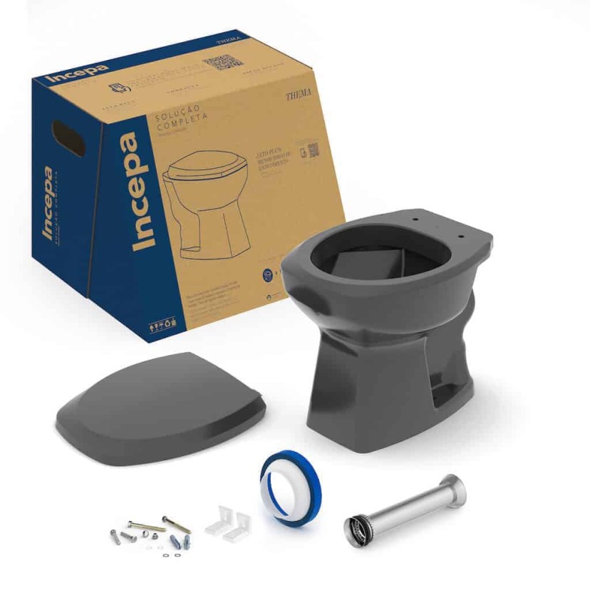 Kit De Bacia Convencional E Itens De Instalação Thema 1257270020100