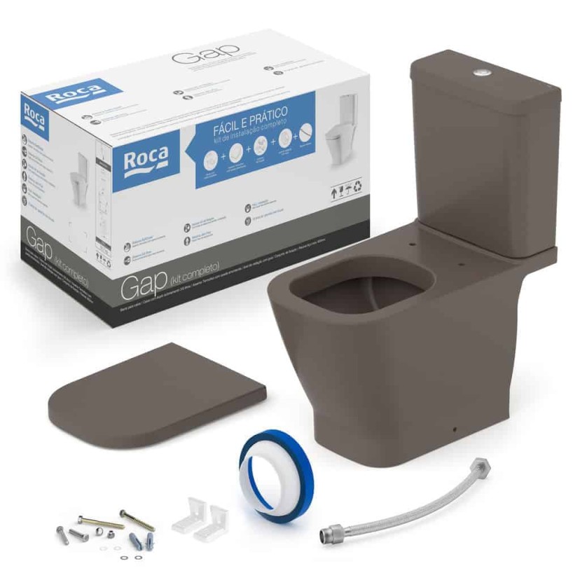 Kit De Bacia Com Caixa Acoplada E Itens De Instalação Gap C323723011
