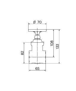 Registro de gaveta ABNT saneamento 1.1/4" 00051800