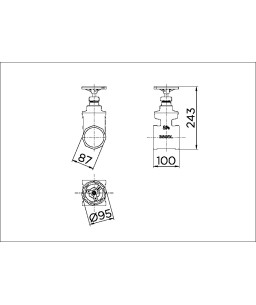 Registro de gaveta Industrial saneamento 2.1/2" 00052600