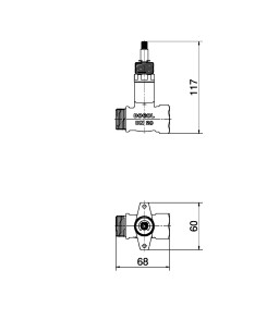 Registro de pressão 3/4" DocolBase para drywall 00143700