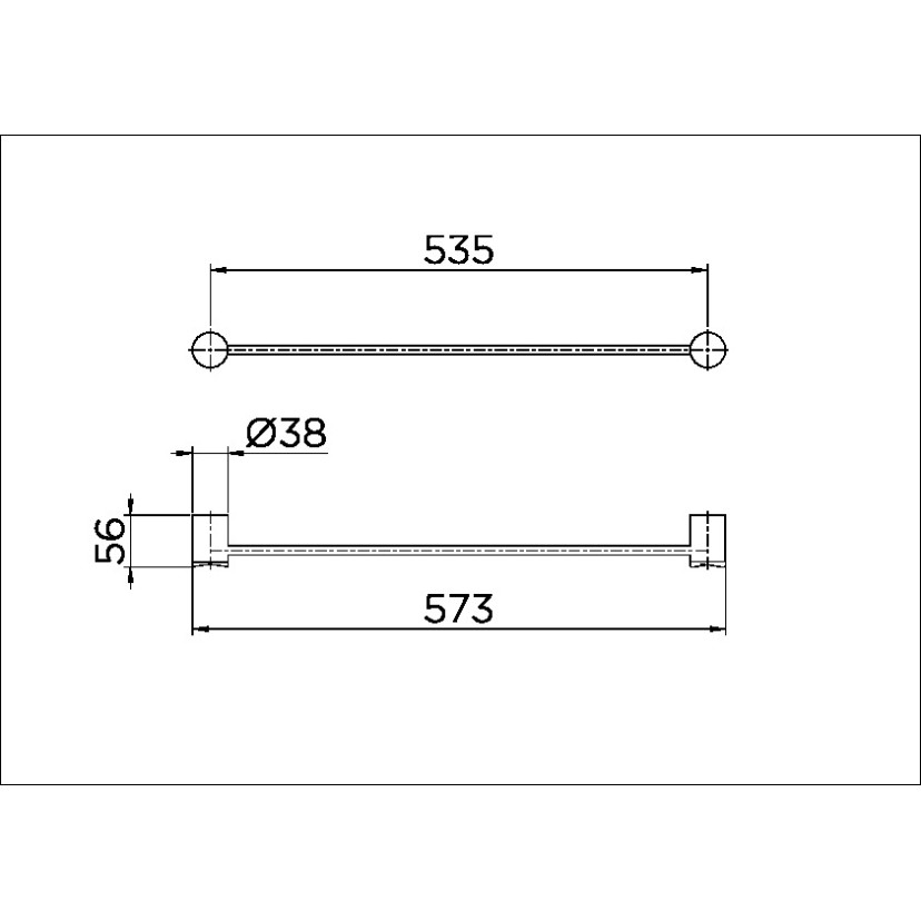 Porta-toalhas bastão Single 00158106