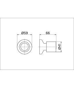 Acabamento para registro DocolBase 1/2", 3/4" e 1" Itapema Bella cromado 00162660