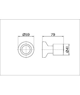 Acabamento para registro base Deca 1/2", 3/4" e 1" Itapema Bella cromado 00162860