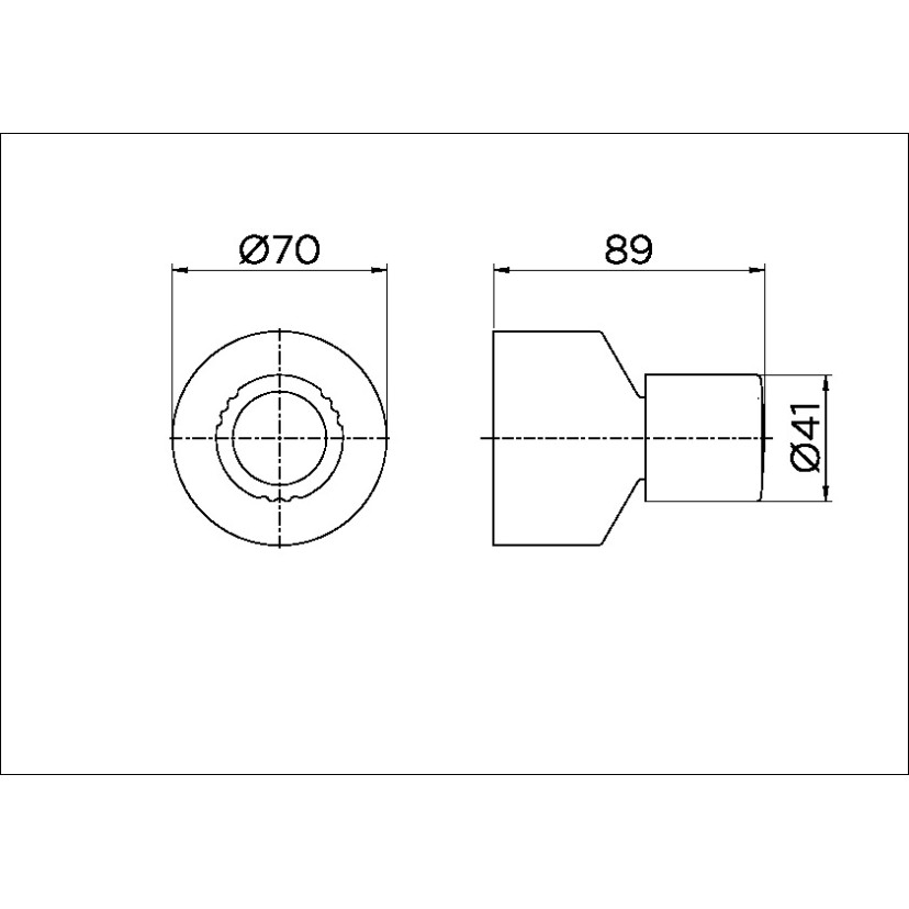 Acabamento para registro base Deca 1.1/4" e 1.1/2" Itapema Bella cromado 00162960