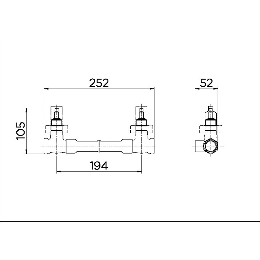 Misturador para chuveiro roscável de acionamento rotativo - 3/4" DocolBase 00169300