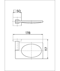 Saboneteira de Parede Square Níquel Escovado 00387944