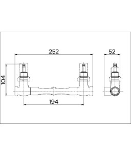 Misturador para chuveiro roscavel de acionamento 1/2 volta - 1/2" DocolBase 00394200