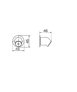 Bica para banheiro 100-200mm alta segurança 00411106