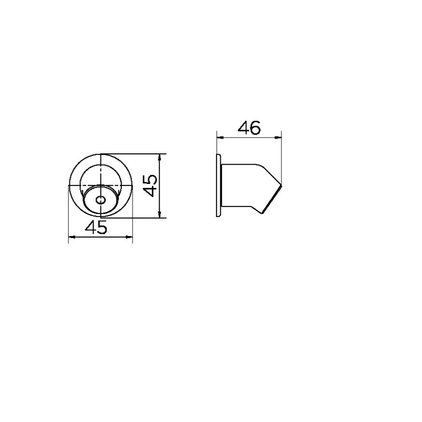 Bica para banheiro 100-200mm alta segurança 00411106