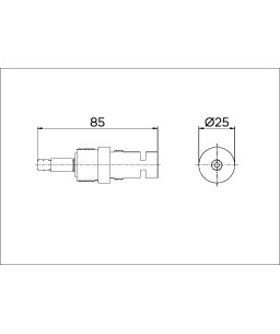 Cartucho DocolBase cerâmico (DBC) 43862 volta 1/2" e 3/4" anti-horário 00411700