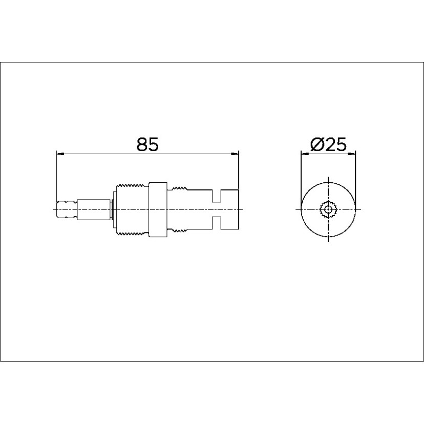 Cartucho DocolBase cerâmico (DBC) 43862 volta 1/2" e 3/4" anti-horário 00411700