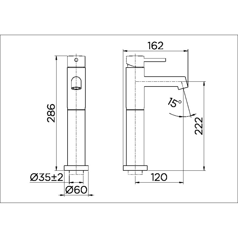 Monocomando com prolongador para banheiro Monet ColdStart 00432206