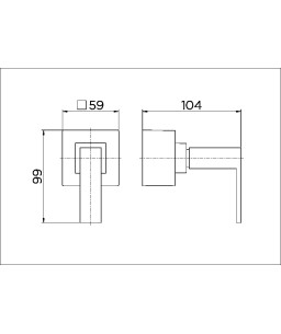 Acabamento para registro base Deca 1/2", 3/4" e 1" Square 00436806