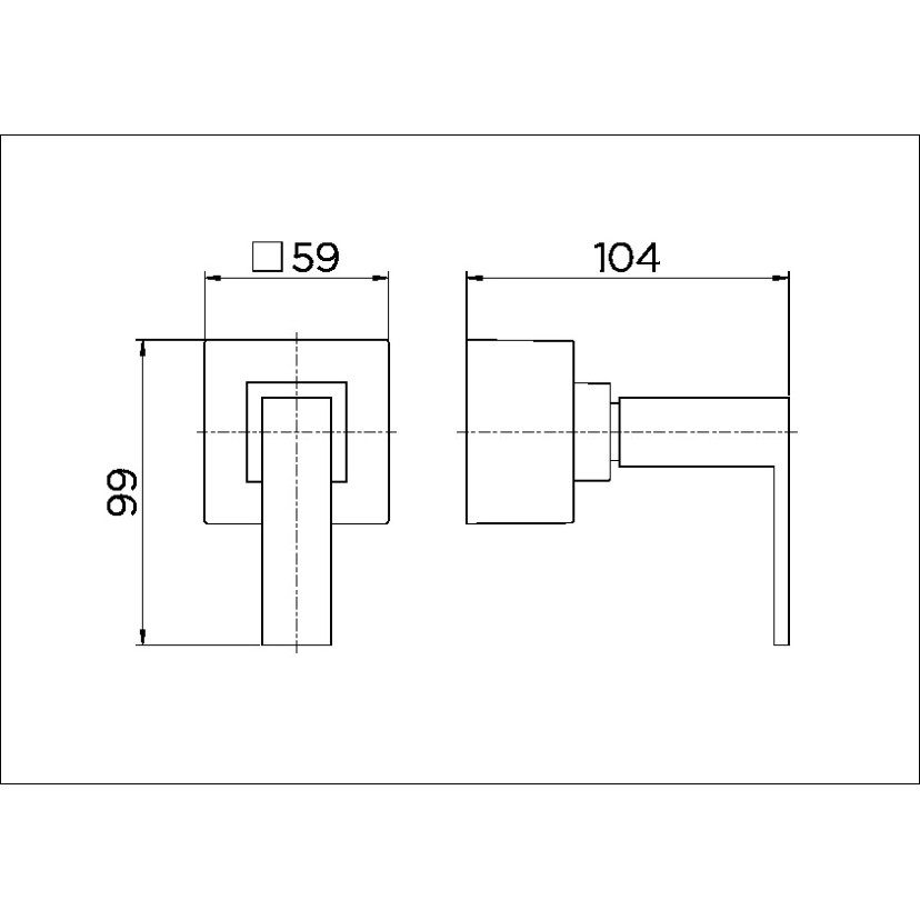 Acabamento para registro base Deca 1/2", 3/4" e 1" Square 00436806