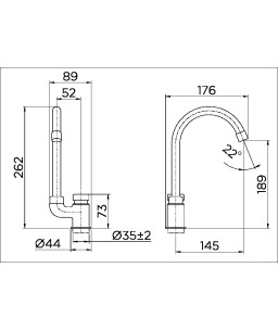 Torneira para banheiro bica alta PressMatic 00444506