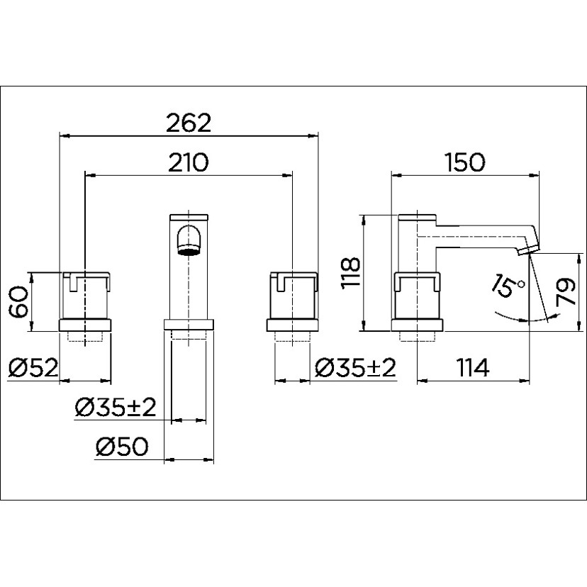 Misturador para banheiro Riva 00447306