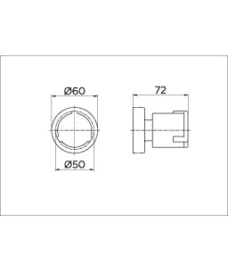 Acabamento para registro DocolBase 1/2", 3/4" e 1" Riva 00449606