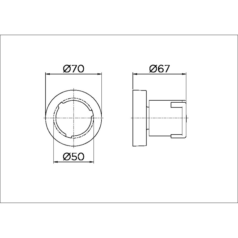 Acabamento para registro DocolBase 1.1/2" e 1.1/4" Riva 00449706