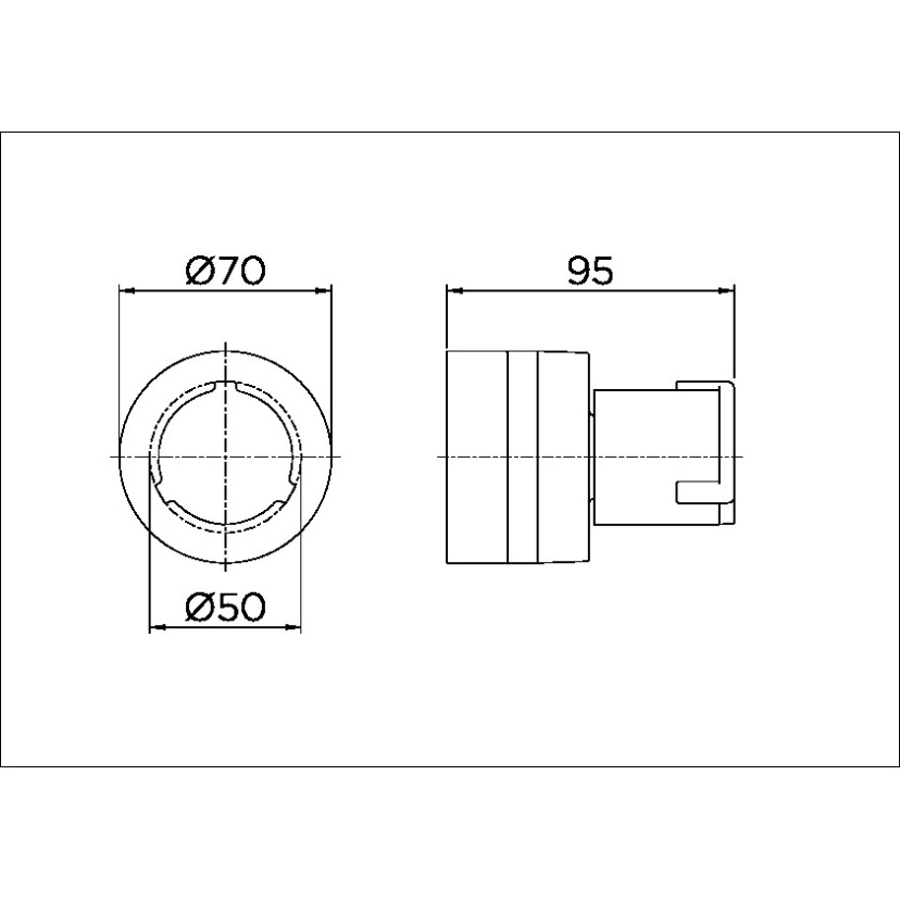 Acabamento para registro base Deca 1.1/4" e 1.1/2" Riva 00451406