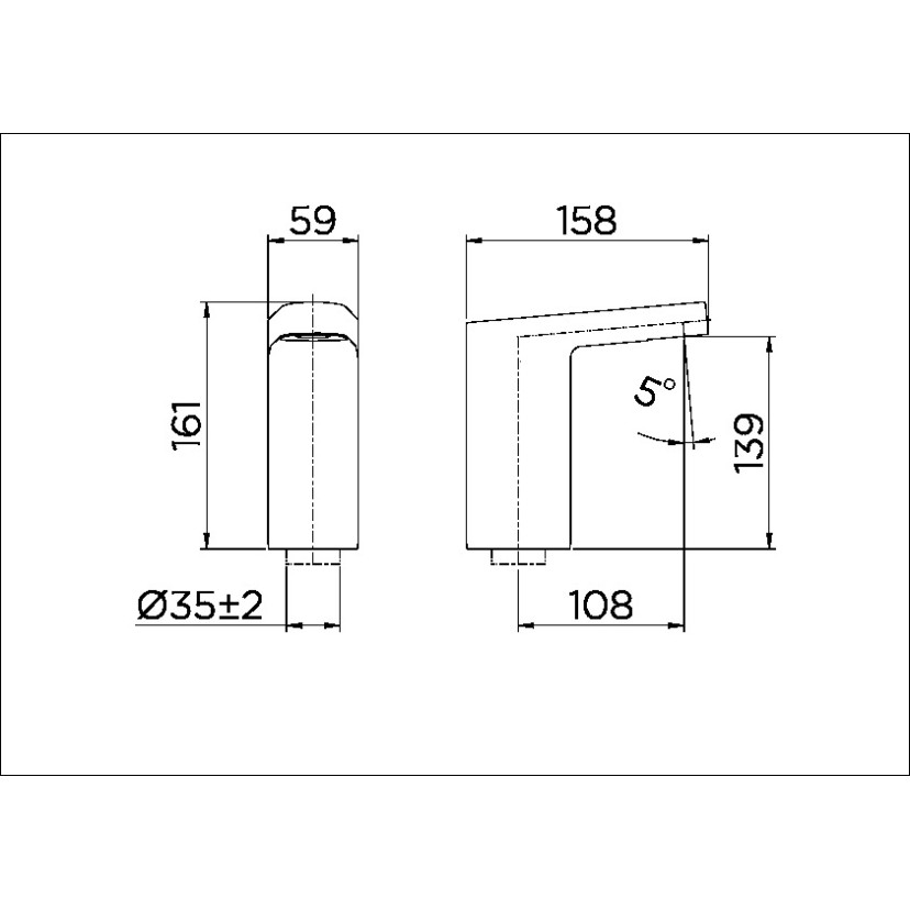 Torneira bica baixa de mesa para lavatório DocolEletric Formatta cromado 00474206