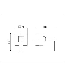 Acabamento para registro base Deca 1.1/4" e 1.1/2" Square cromado 00478706