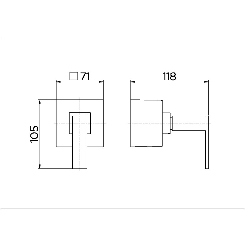 Acabamento para registro base Deca 1.1/4" e 1.1/2" Square cromado 00478706