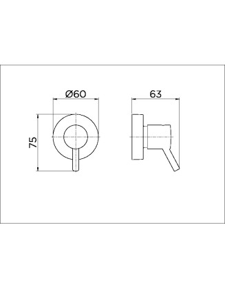 Acabamento para registro DocolBase 1/2", 3/4" e 1" Lóggica cromado 00494106