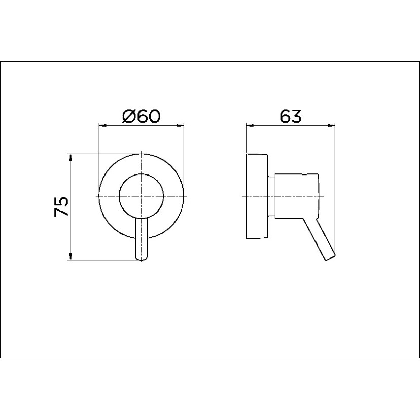 Acabamento para registro DocolBase 1/2", 3/4" e 1" Lóggica cromado 00494106