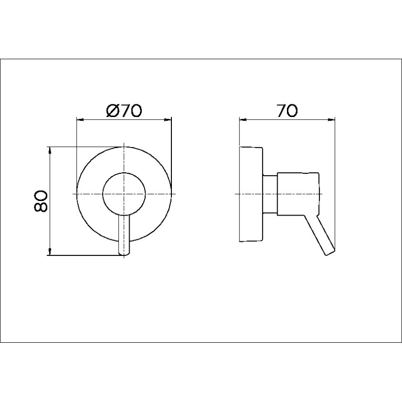 Acabamento para registro DocolBase 1.1/4" e 1.1/2" Lóggica cromado 00494206