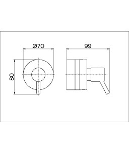 Acabamento para registro base Deca 1.1/4" e 1.1/2" Lóggica cromado 00494406