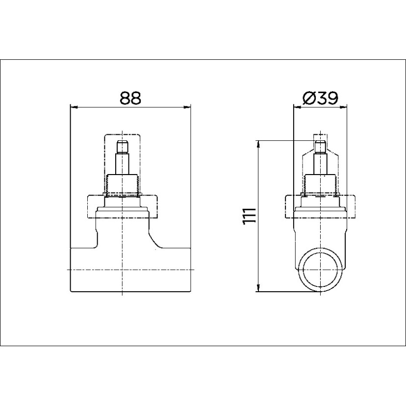 Registro de pressão basetec pvc acionamento 1/2 volta - 25mm DocolBase 00494700