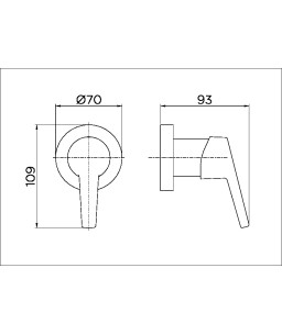 Acabamento para registro DocolBase 1.1/2" e 1 1/4" Nexus cromado 00501506