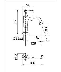 Torneira para banheiro Provence 00535106