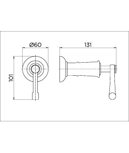 Acabamento para registro DocolBase 1/2", 3/4" e 1" Provence 00535306