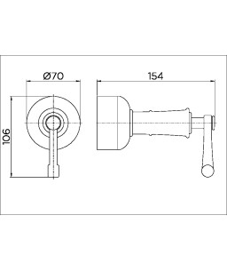 Acabamento para registro base Deca 1.1/4" e 1.1/2" Provence 00535606