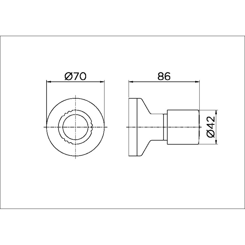 Acabamento para registro base Fabrimar 1.1/4" e 1.1/2" Itapema Bella cromado 00561360