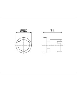 Acabamento para registro base Fabrimar 1/2" e 3/4" Riva 00561406