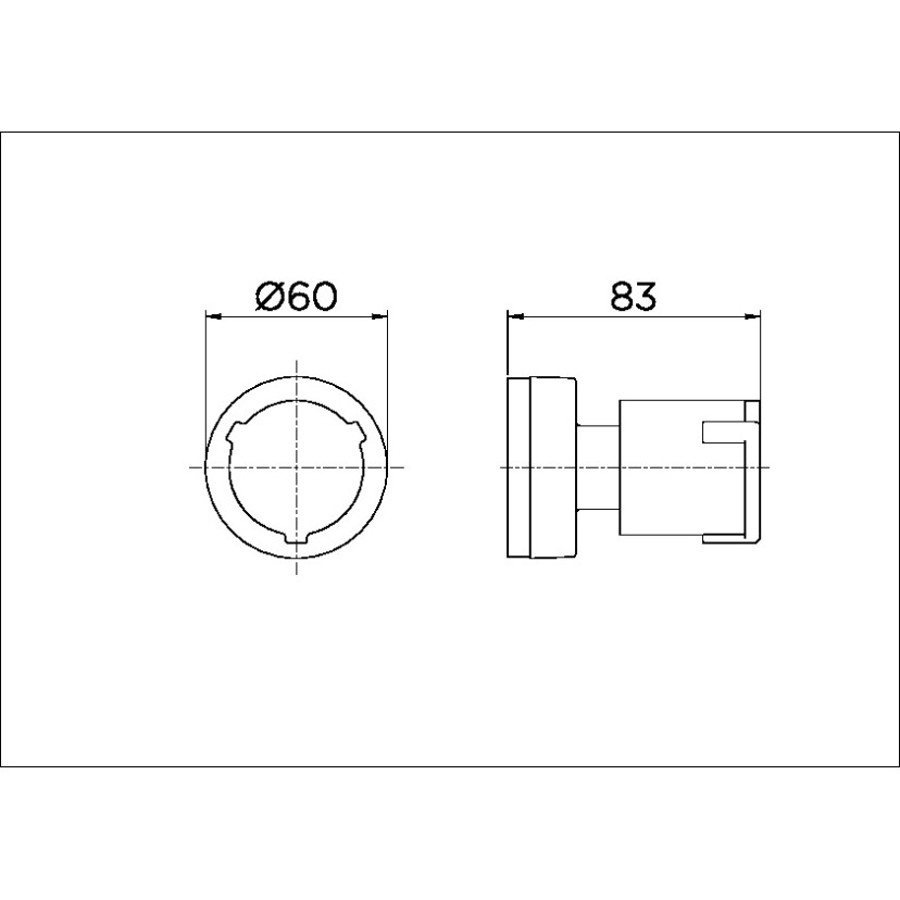 Acabamento para registro base Fabrimar 1" Riva 00561506