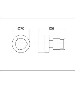 Acabamento para registro base Fabrimar 1.1/4" e 1.1/2" Riva 00561606