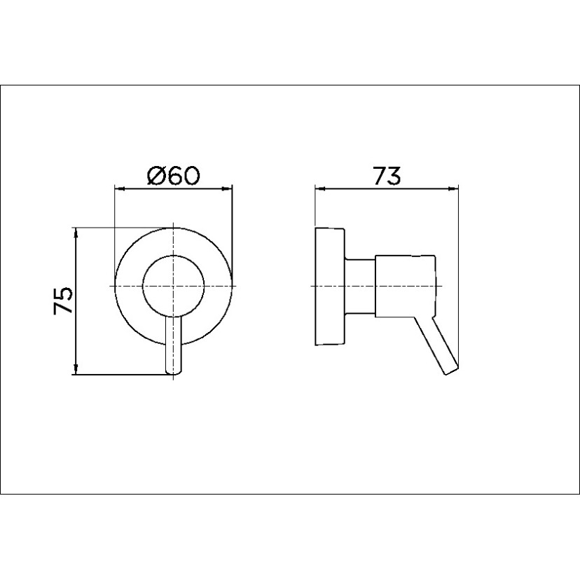 Acabamento para registro base Fabrimar 1/2" e 3/4" Lóggica cromado 00563406