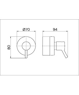 Acabamento para registro base Fabrimar 1.1/4" e 1.1/2" Lóggica cromado 00563706