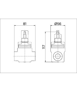 Registro tipo gaveta baseTec PPR de 25 1/4 volta 00568400