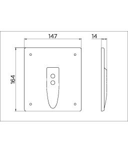 Válvula de parede DocolSensor embutido para mictório LEED DocolEletric inox escovado 00596116