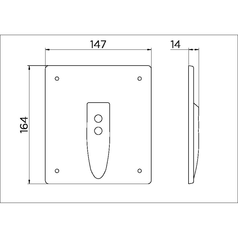 Válvula de parede DocolSensor embutido para mictório LEED DocolEletric inox escovado 00596116